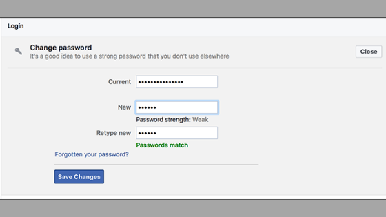 FB Password